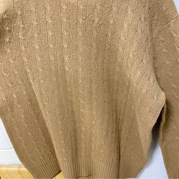 Polo Ralph Lauren Lambswool Sweater Tan XL - Picture 6 of 9